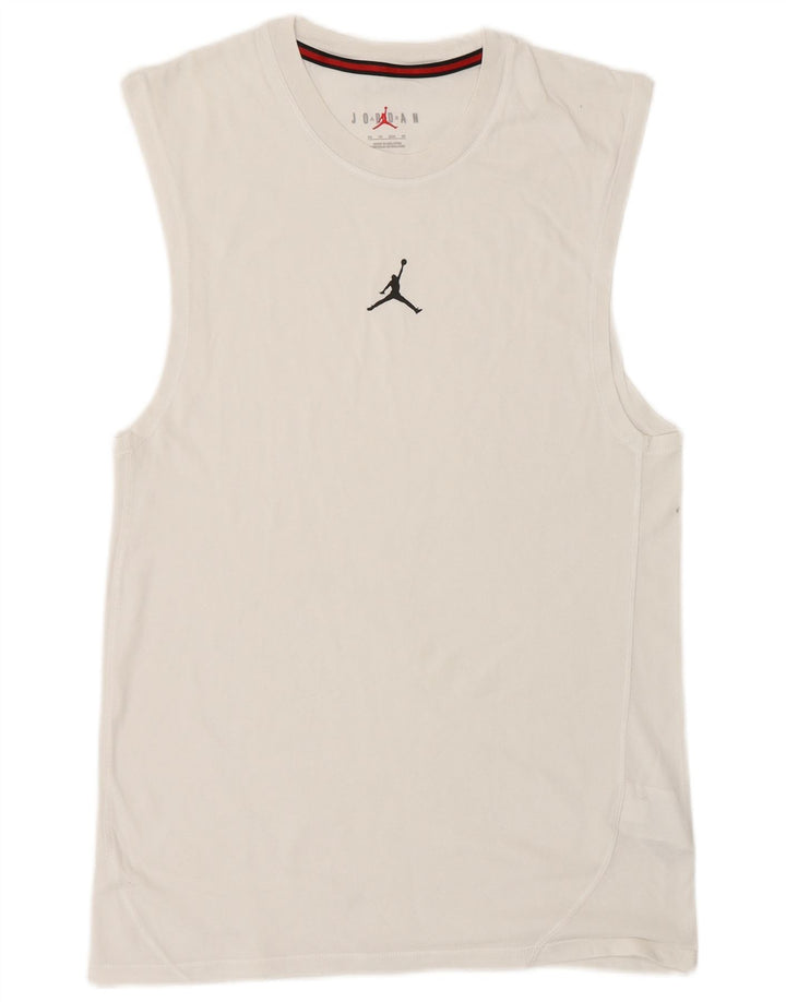 Vestă pentru bărbați Jordan XS Bumbac alb