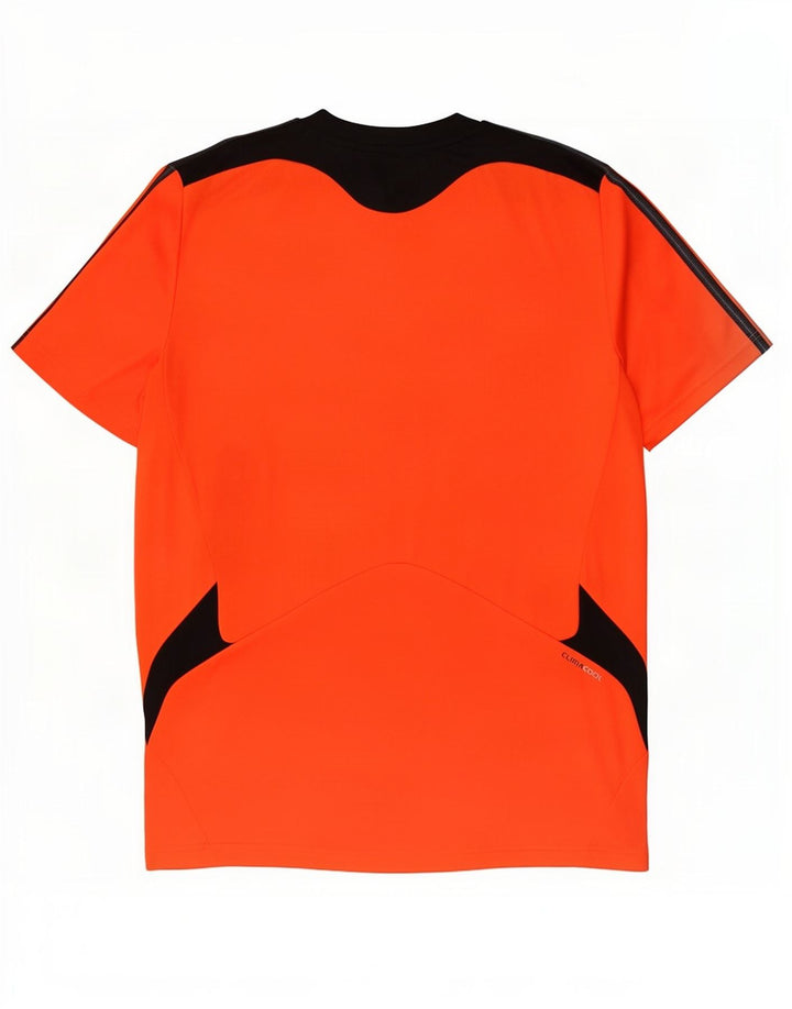 Tricou Adidas Climacool pentru bărbați Top Mediu Portocaliu Poliester Colorblock