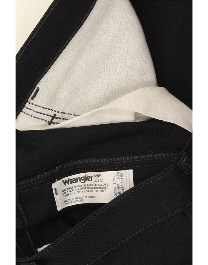 Pantaloni casual drepti pentru bărbați Wrangler W36 L30 poliester bleumarin