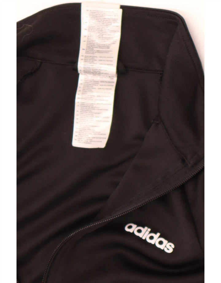 Jachetă de top pentru trening Climalite pentru femei Adidas UK 4/6 XS poliester negru