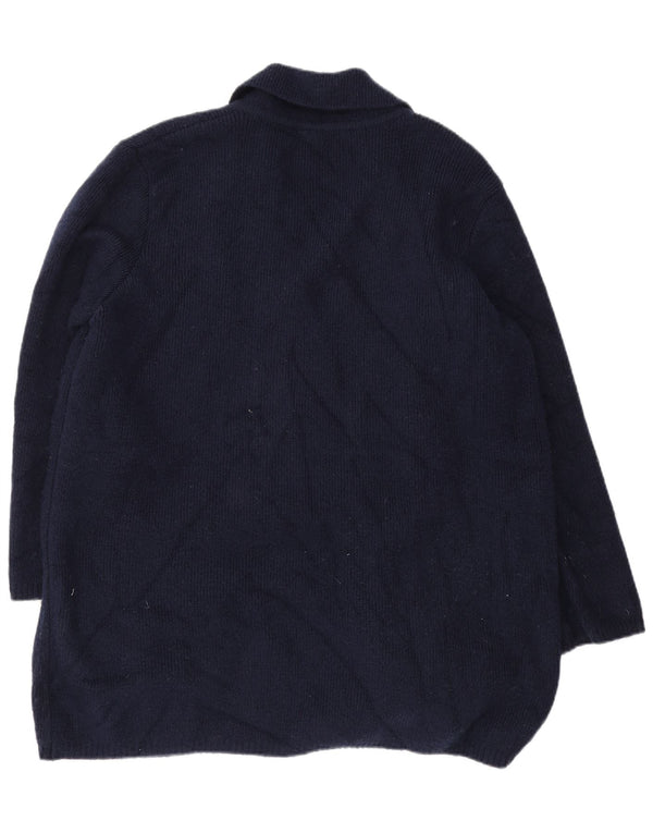 Pulover cardigan cu paragate pentru femei Marks & Spencer UK 16 mare bleumarin