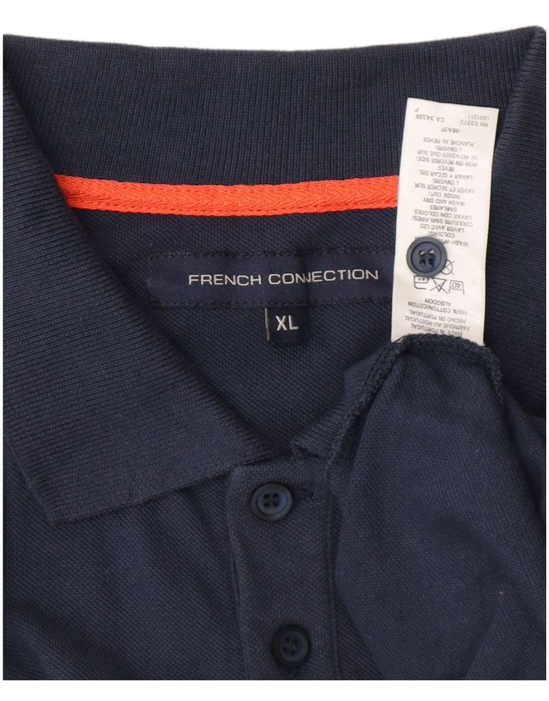 FRENCH CONNECTION Tricou polo pentru bărbați XL Bumbac bleumarin