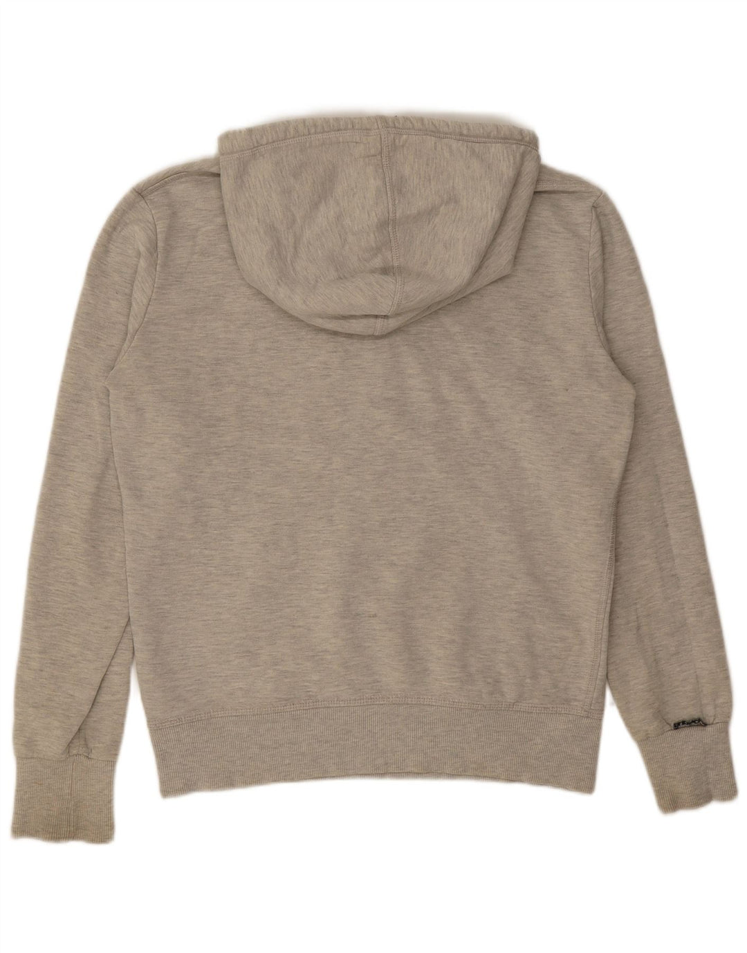 Pulover cu glugă grafic Superdry pentru bărbați, bumbac, gri mediu