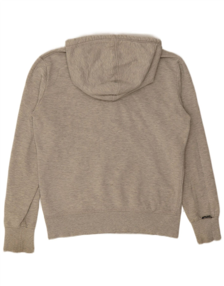 Pulover cu glugă grafic Superdry pentru bărbați, bumbac, gri mediu