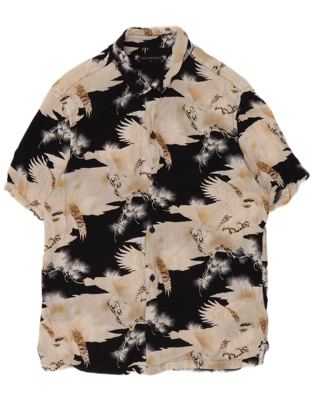Cămașă grafică pentru bărbați All Saints, viscoză medie multicoloră