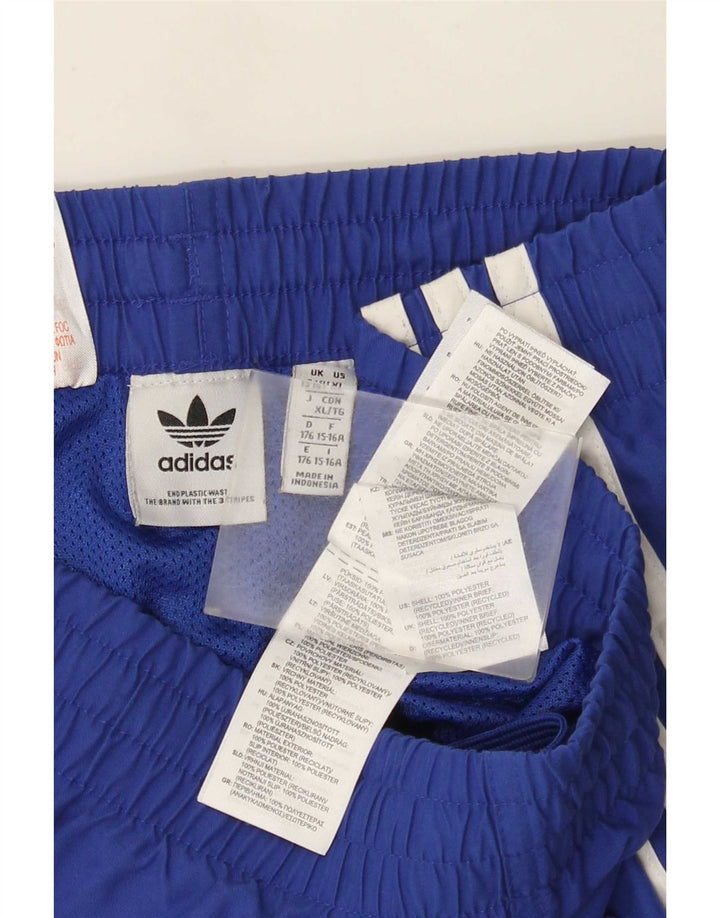 Pantaloni scurți de înot Adidas băieți 15-16 ani poliester albastru