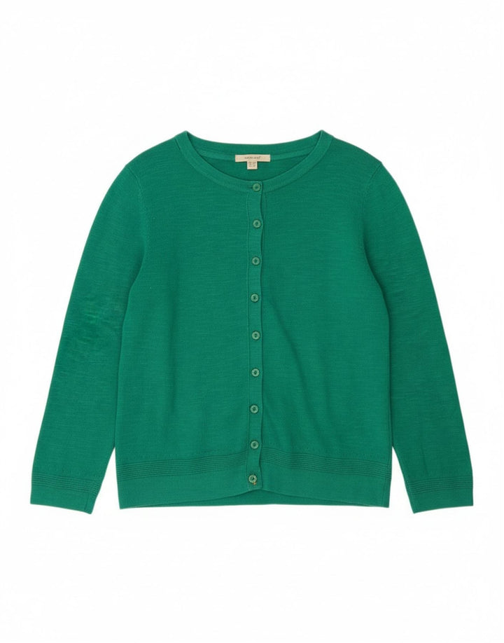 Pulover cardigan pentru femei White Stuff UK 12 Bumbac verde mediu