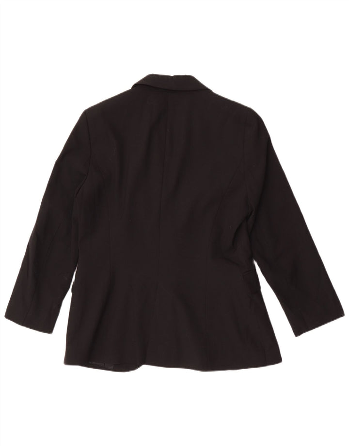 Blazer pentru femei Zara cu 1 nasture EU 40 Poliester mediu negru