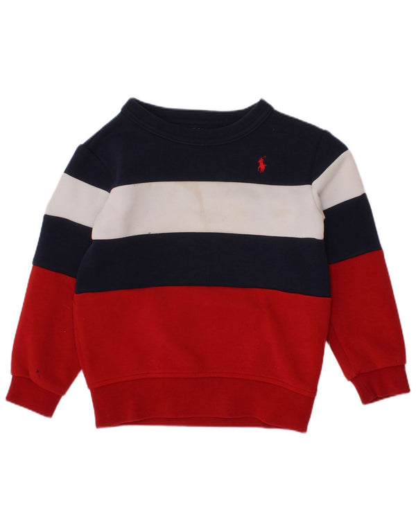 POLO RALPH LAUREN Baby Boys Sweatshirt Jumper 18-24 Months Multicoloured