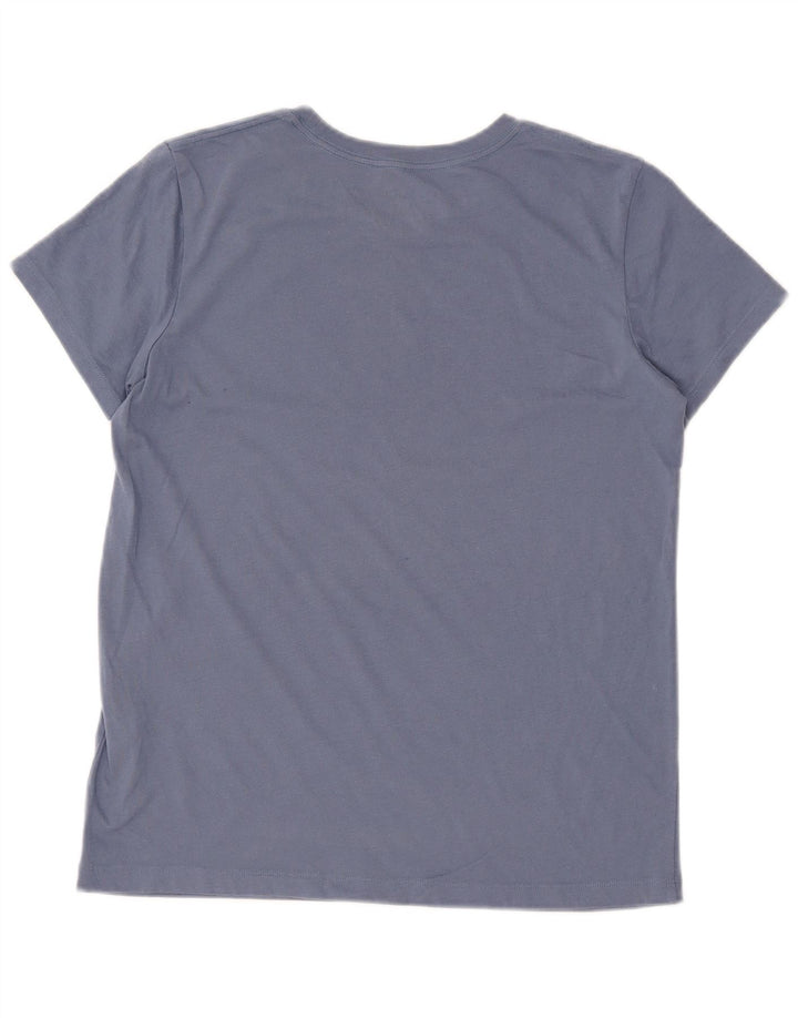 Tricou grafic pentru bărbați Under Armour Top din bumbac albastru mediu