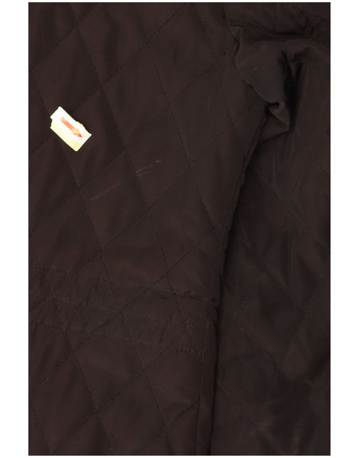 Jachetă matlasată cu glugă cu glugă MICHAEL KORS pentru femei UK 10 Mic Negru