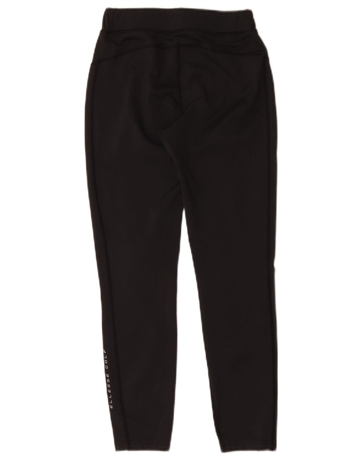 Leggings crop cu grafic pentru femei Ellesse UK 8 Poliester negru mic