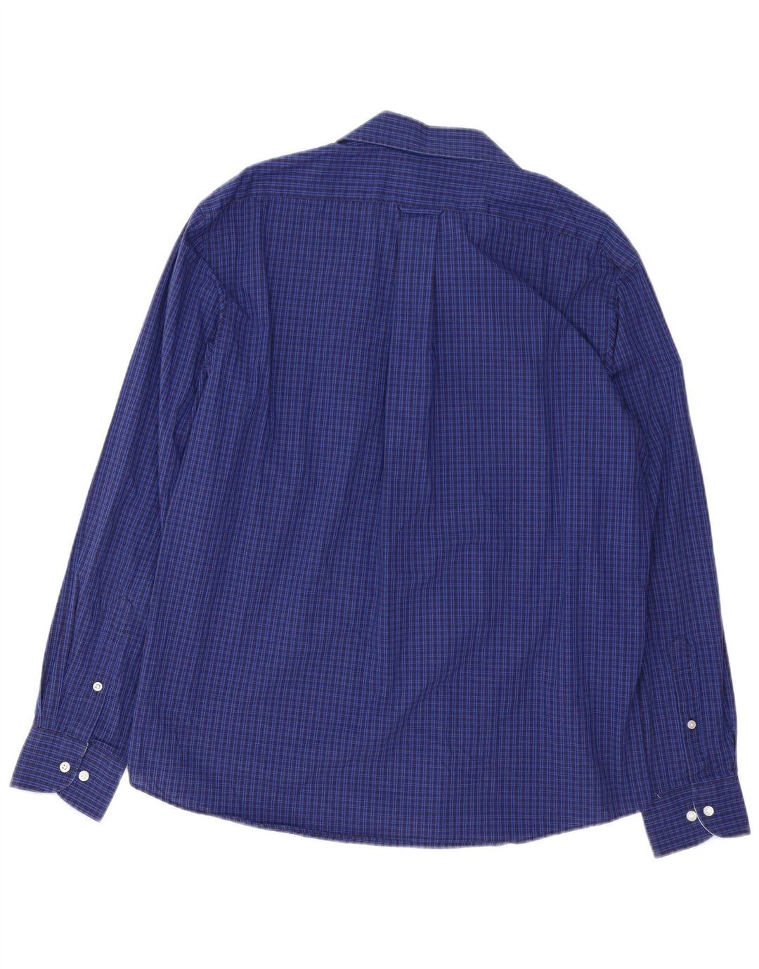Cămașă IZOD pentru bărbați, slim fit, mărimea 16 1/2 mare, bumbac cu check albastru