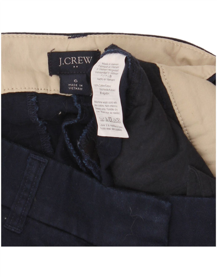 Pantaloni scurti chino pentru femei J. Crew US 6 Medium W32 Bumbac bleumarin