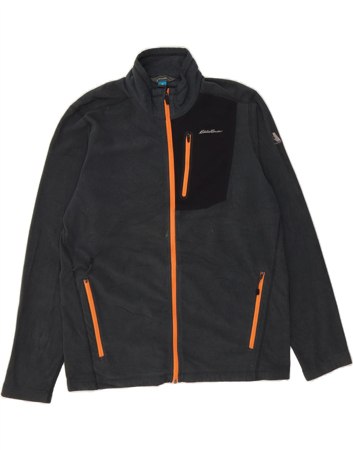 EDDIE BAUER Mens Fleece Jacket UK 40 Large Grey Polyester Vintage Eddie Bauer and Second-Hand Eddie Bauer from Messina Hembry 