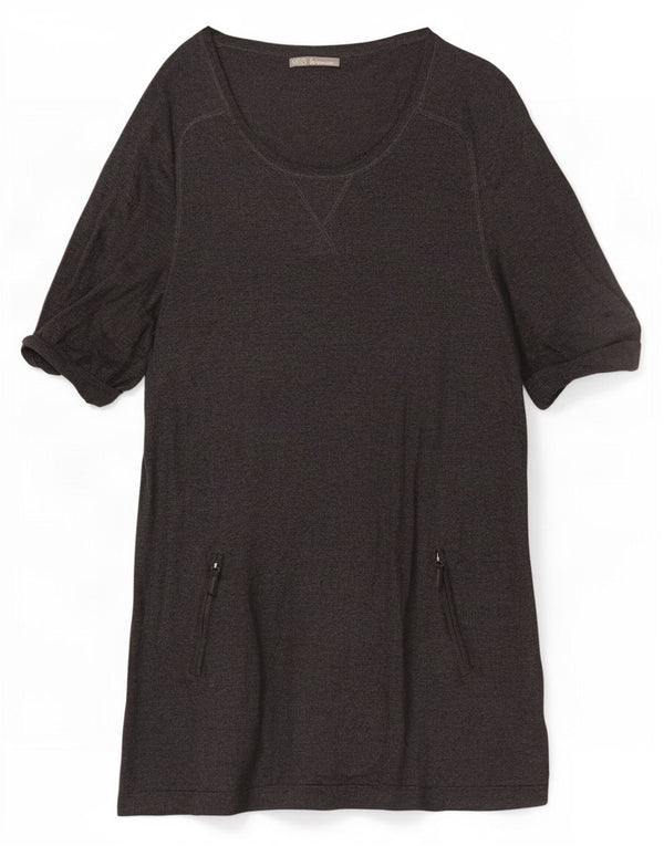 Rochie cu mâneci scurte pentru femei Marks & Spencer UK 16, mare, gri, viscoză