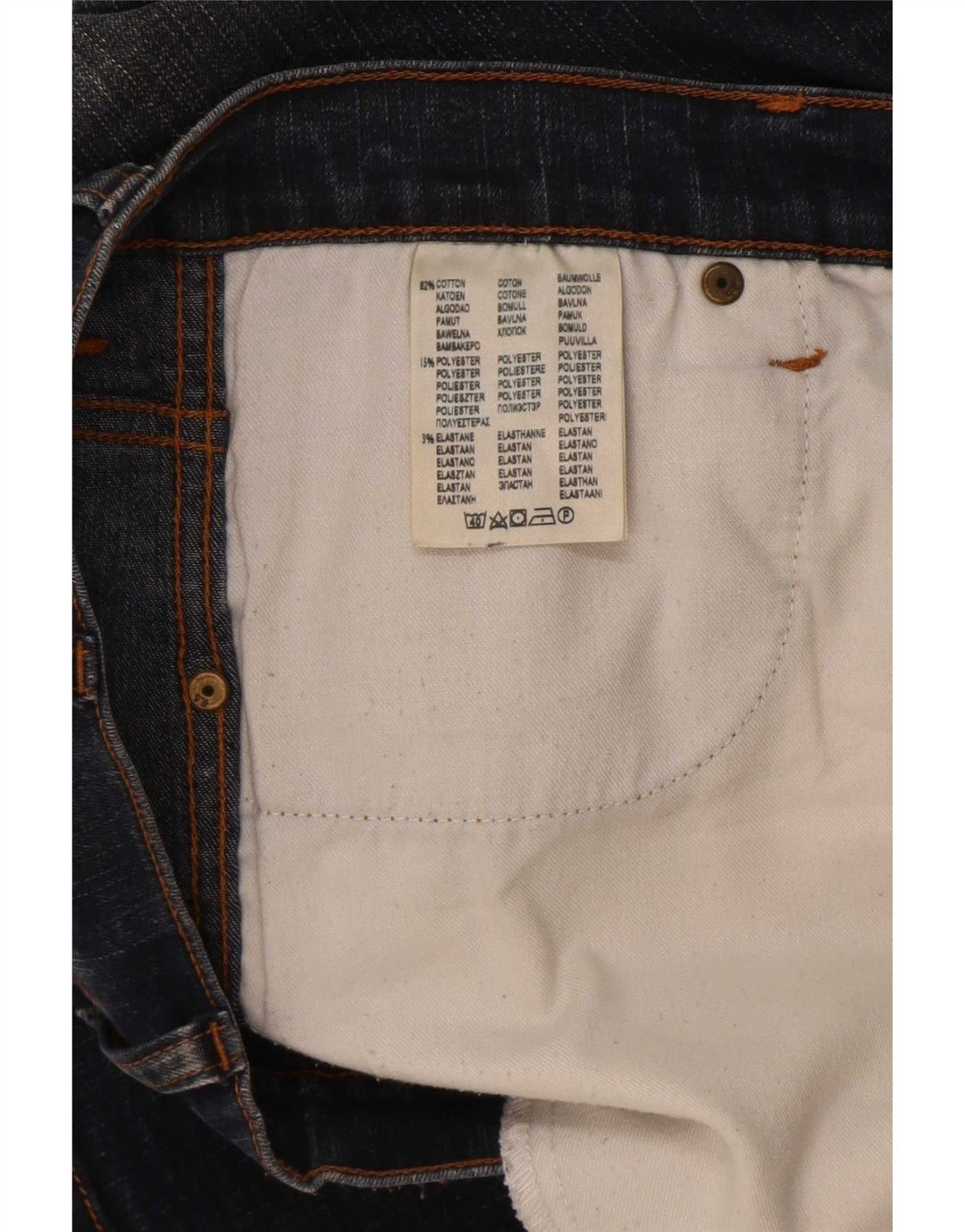 Blugi pentru bărbați Bootcut Wrangler W34 L32 bumbac bleumarin