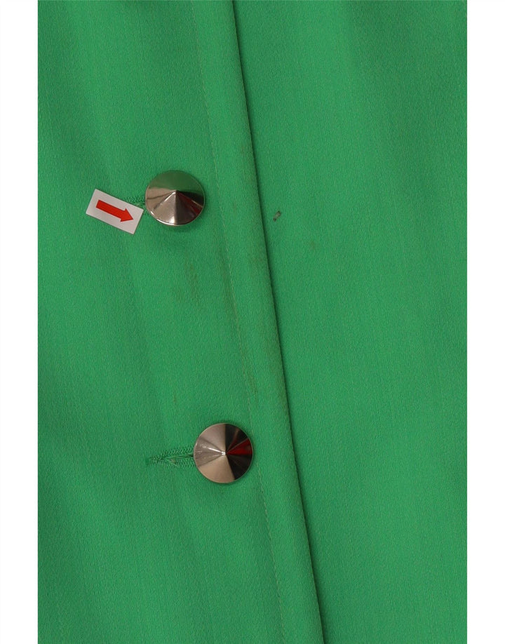 Michael H. Sacou blazer pentru femei cu 5 nasturi UK 14 Medium Green Classic