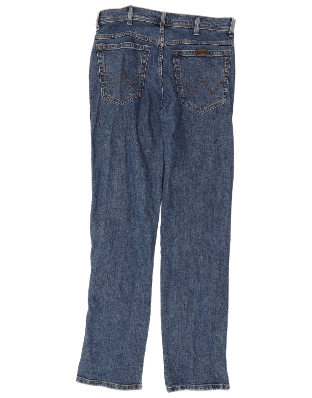 Blugi drepti WRANGLER pentru bărbați, cu ajustare normală, W33 L34, bumbac albastru