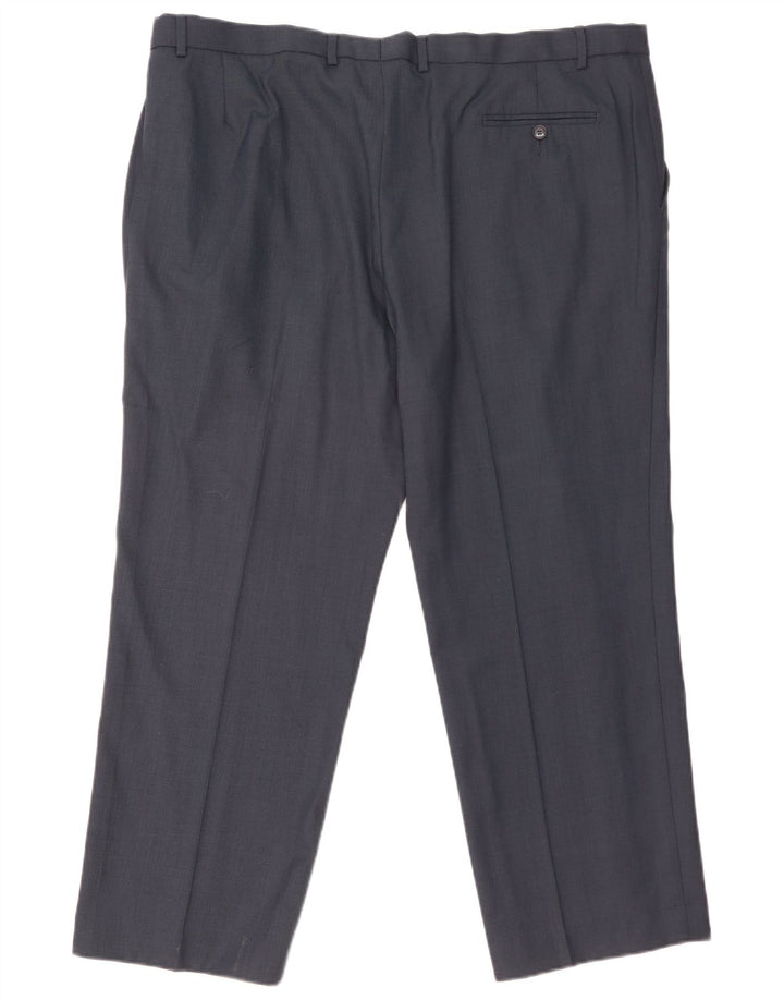 MARKS & SPENCER Pantaloni drepți pentru bărbați L44 L29 Poliester albastru