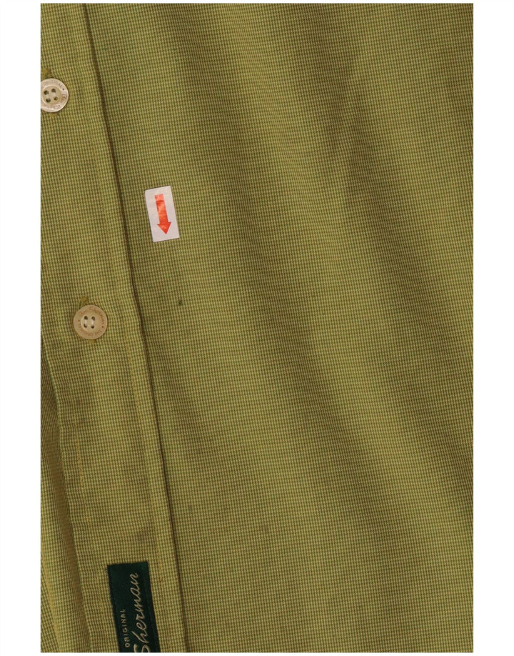 BEN SHERMAN Cămașă pentru bărbați XL verde Houndstooth