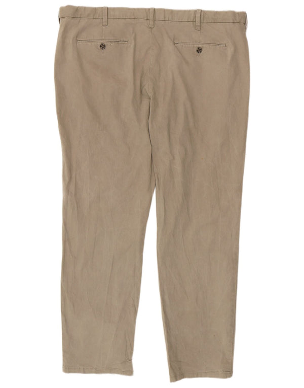 Marks & Spencer Pantaloni chino obișnuiți, drepti, pentru bărbați, L42 L31, bumbac bej