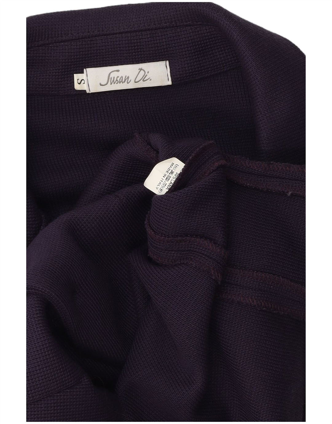 Jachetă vintage pentru femei din tricot, cu 2 nasturi, din poliester violet 10 UK