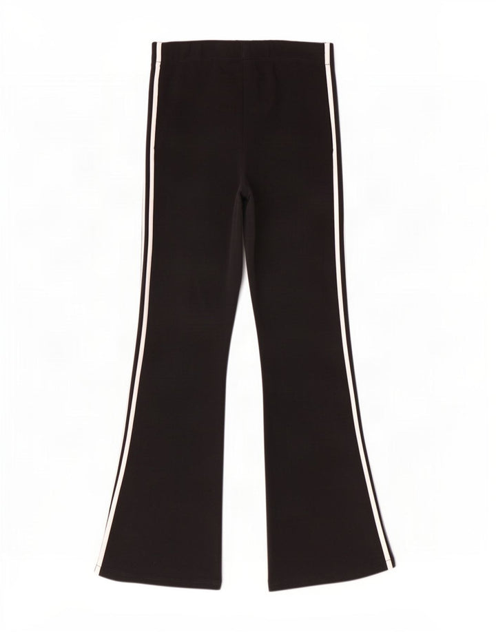 Pantaloni de trening Adidas Flare pentru femei UK 12 Poliester mediu negru