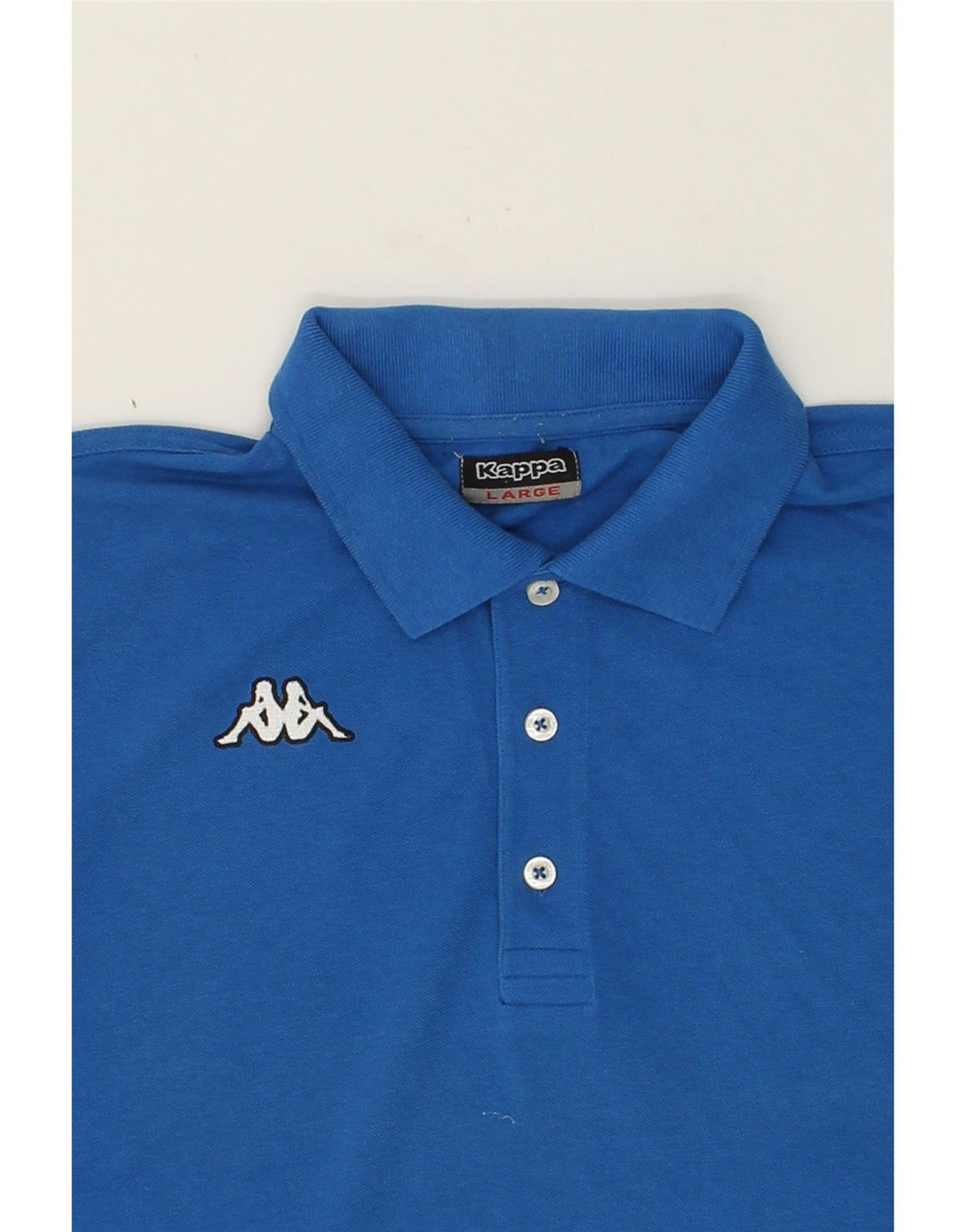 KAPPA Mens Polo Shirt Large Blue Cotton Vintage Kappa and Second-Hand Kappa from Messina Hembry 