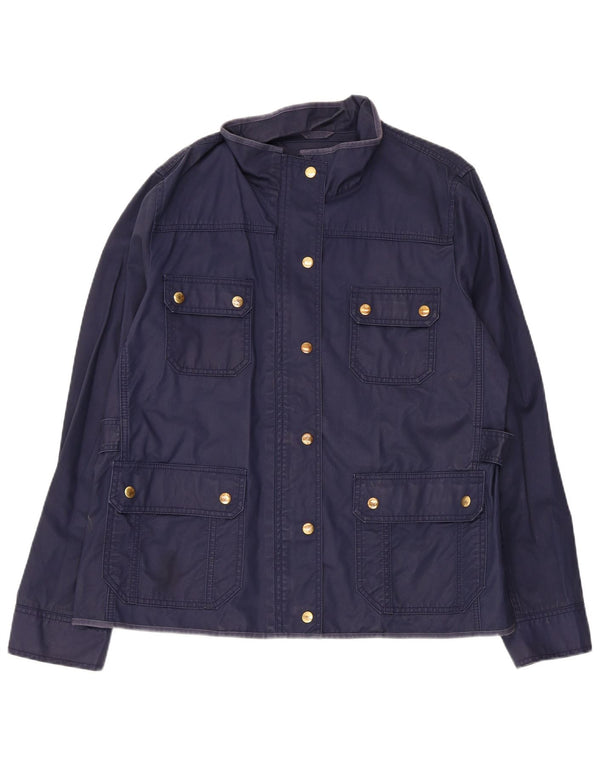 Jachetă utilitare pentru femei J. Crew UK 18 XL bumbac bleumarin
