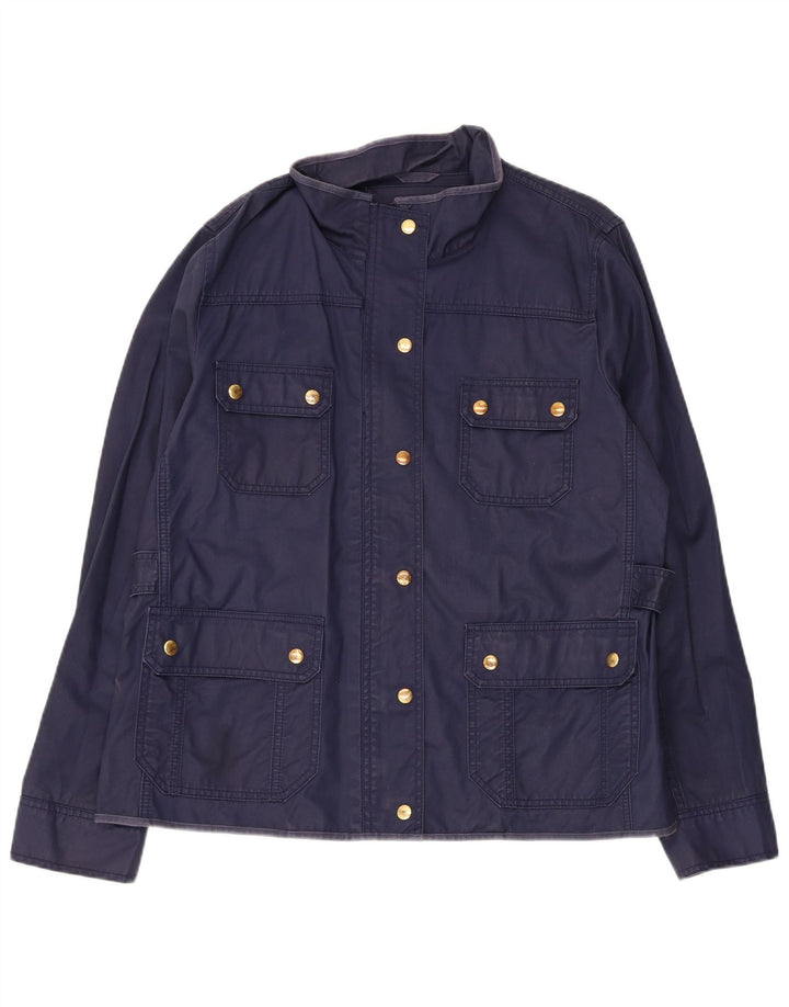 Jachetă utilitare pentru femei J. Crew UK 18 XL bumbac bleumarin