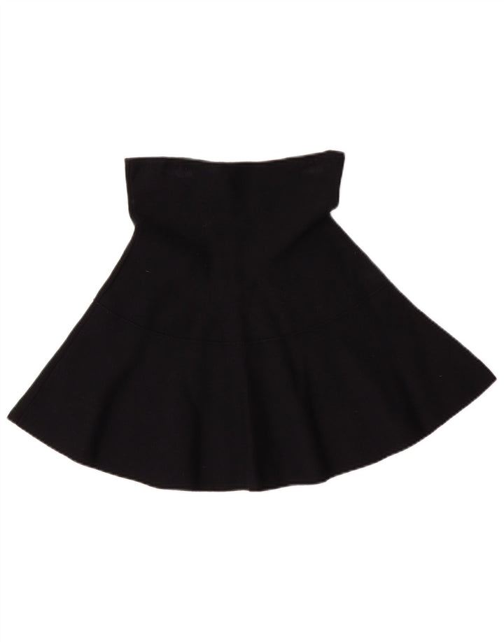 Fustă în formă de A cu talie înaltă pentru femei Zara Medium W24 Viscoză neagră