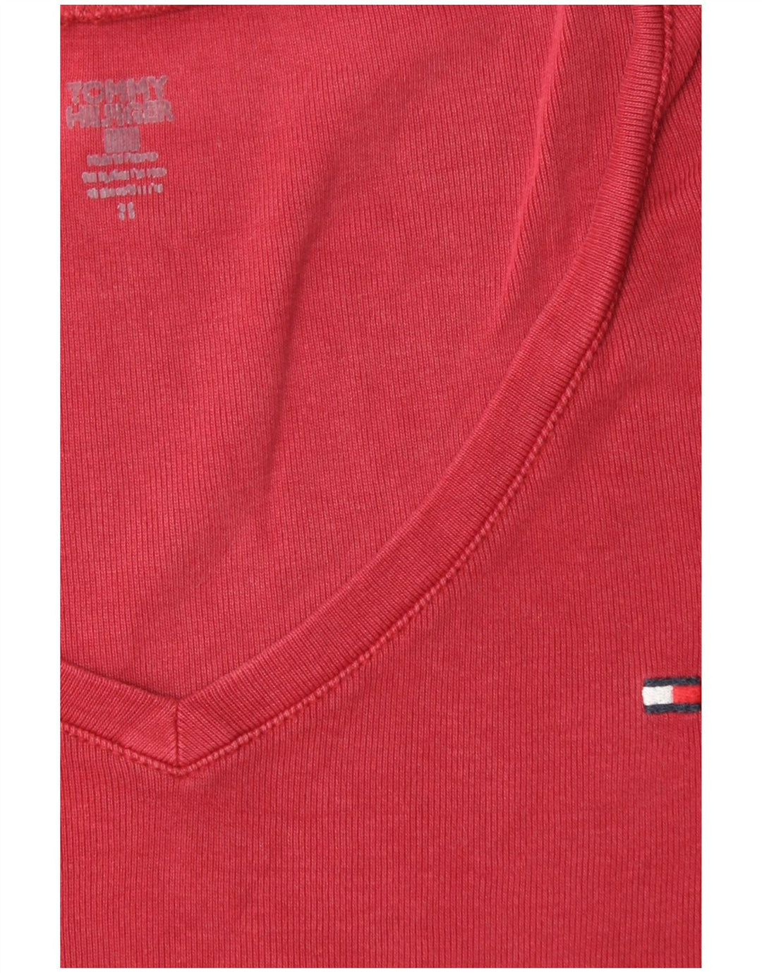 TOMMY HILFIGER Top pentru femei cu mânecă lungă UK 10 Small Red