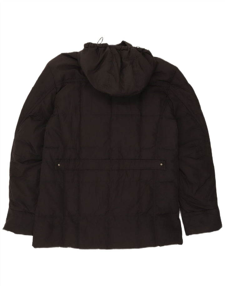 Jachetă căptușită cu glugă Calvin Klein pentru bărbați IT 52 XL poliester negru