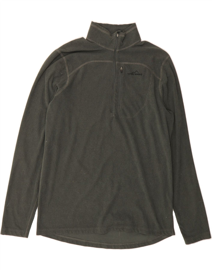 EDDIE BAUER Mens Tall Zip Neck Pullover Tracksuit Top Large Green Vintage Eddie Bauer and Second-Hand Eddie Bauer from Messina Hembry 