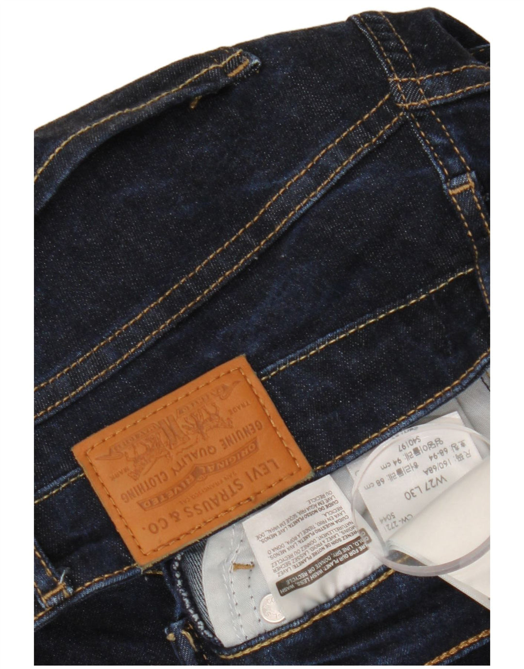 Blugi skinny cu talie mare 721 pentru femei LEVI'S L27 L30 bleumarin Lyocell