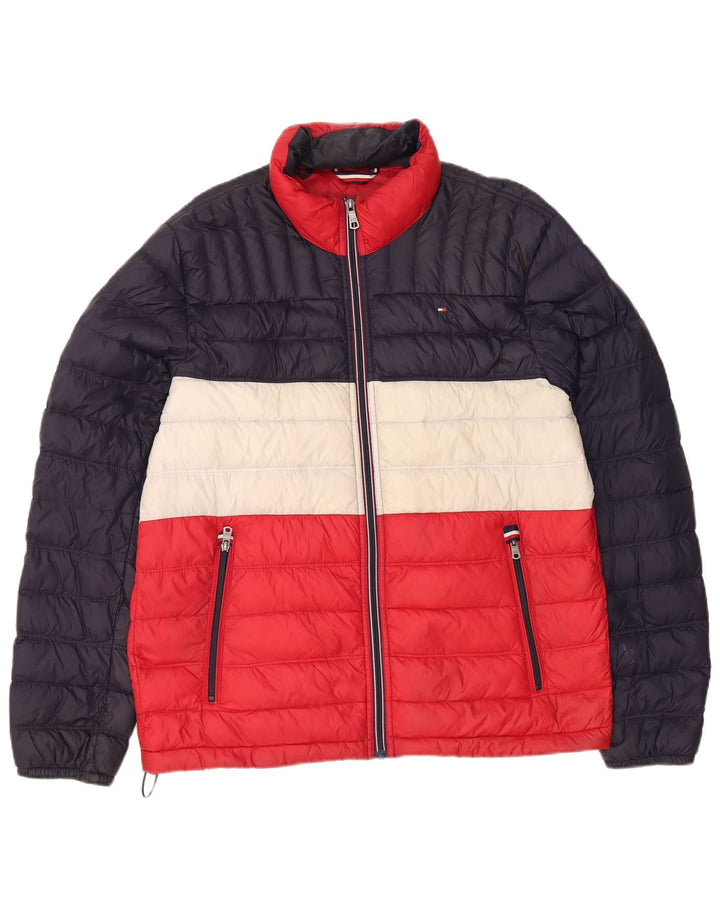Jachetă căptușită pentru bărbați Tommy Hilfiger UK 38 Medium Bleumarin Colorblock