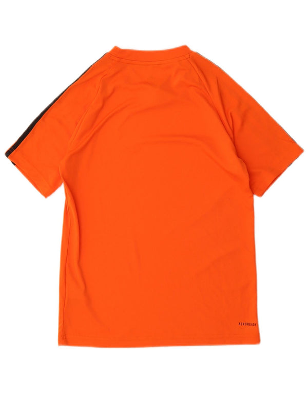 Tricou Adidas Aeroready pentru baieti Top 11-12 ani Poliester portocaliu