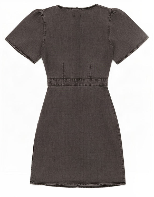 Rochie de blugi pentru femei Superdry UK 10 mic, gri Lyocell