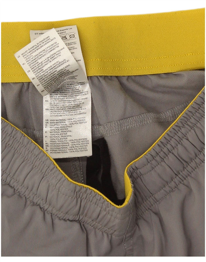 Pantaloni scurți sport pentru bărbați Adidas, gri, poliester color bloc