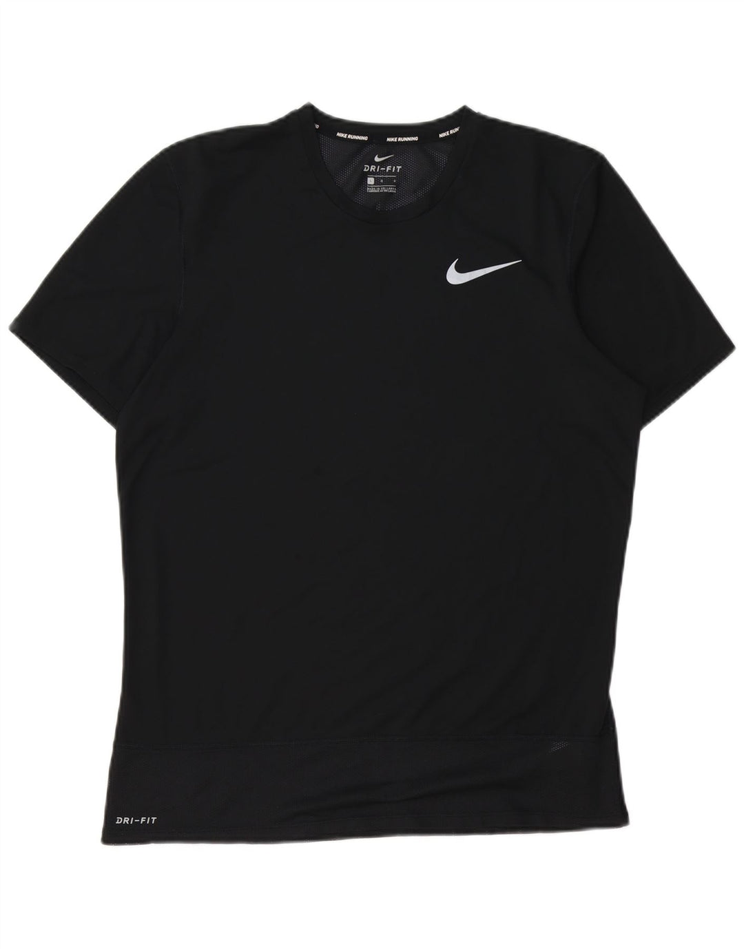 Tricou Nike Dri Fit pentru bărbați Top mare din poliester negru