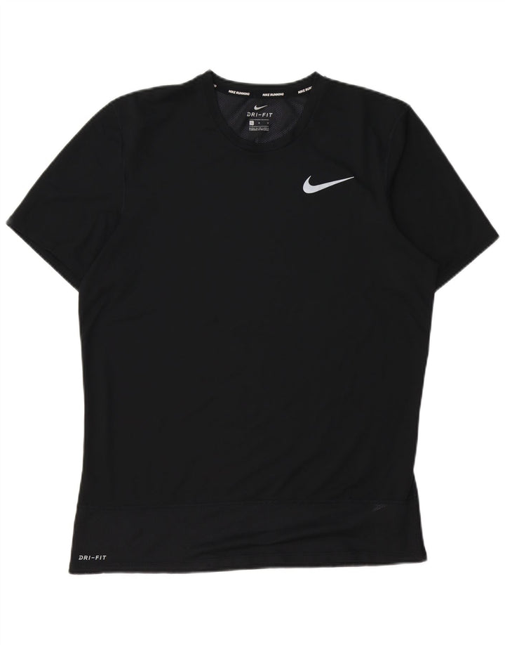 Tricou Nike Dri Fit pentru bărbați Top mare din poliester negru