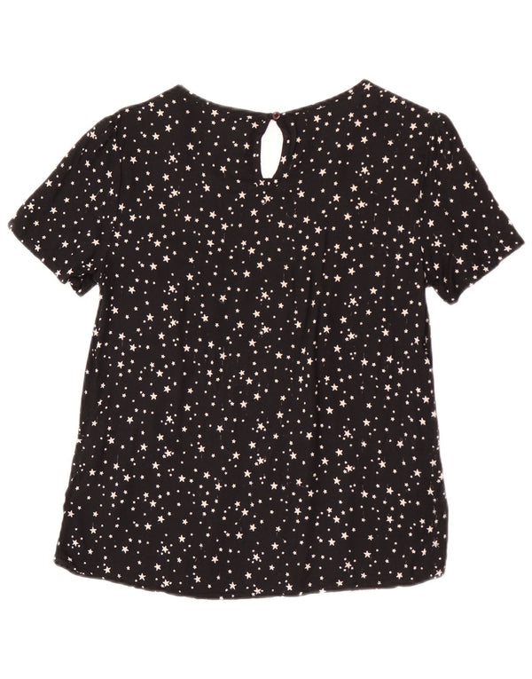 Bluză Superdry Femei Top UK 12 Medium Black Spotted Viscose