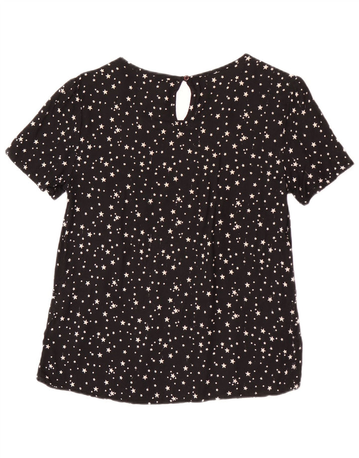 Bluză Superdry Femei Top UK 12 Medium Black Spotted Viscose