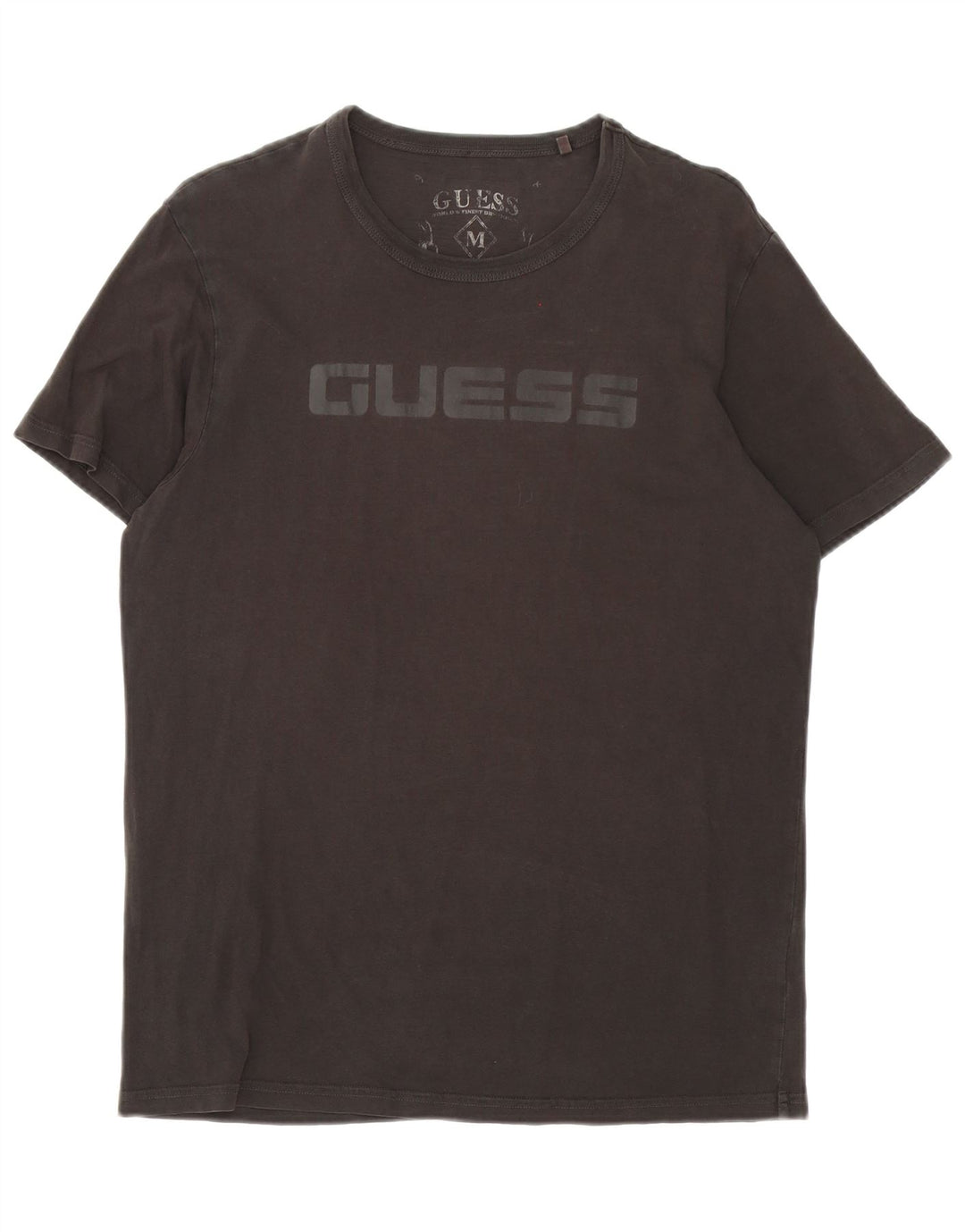 Tricou grafic Guess pentru bărbați Top mediu din bumbac negru