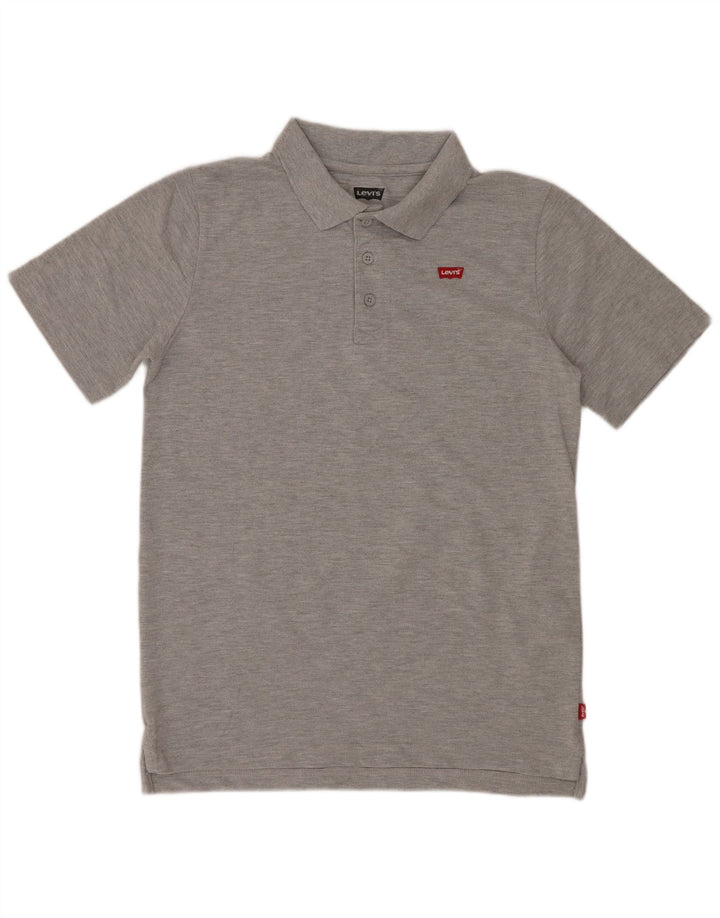 Tricou polo Levi's pentru baieti 15-16 ani, bumbac cu pete gri