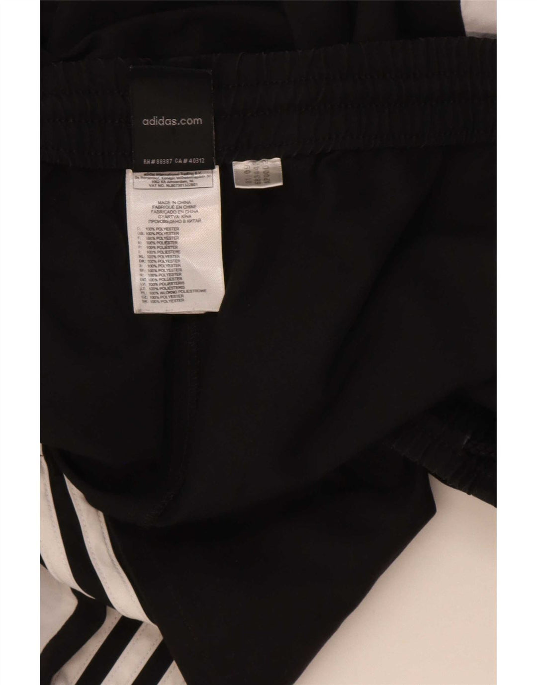 Pantaloni scurți sport pentru bărbați Adidas, mari, negru, poliester color bloc