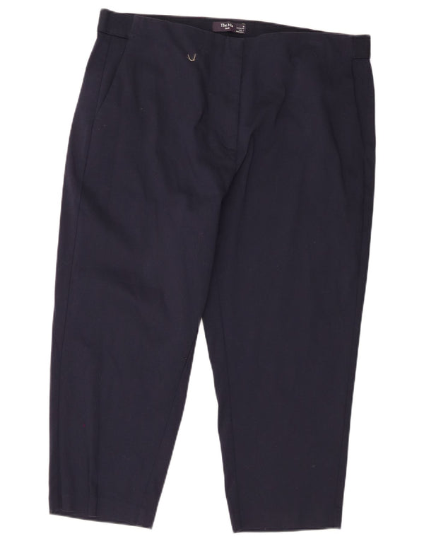 Pantaloni The Mia Capri pentru femei de la Marks & Spencer UK 18 XL W40 L22 bleumarin