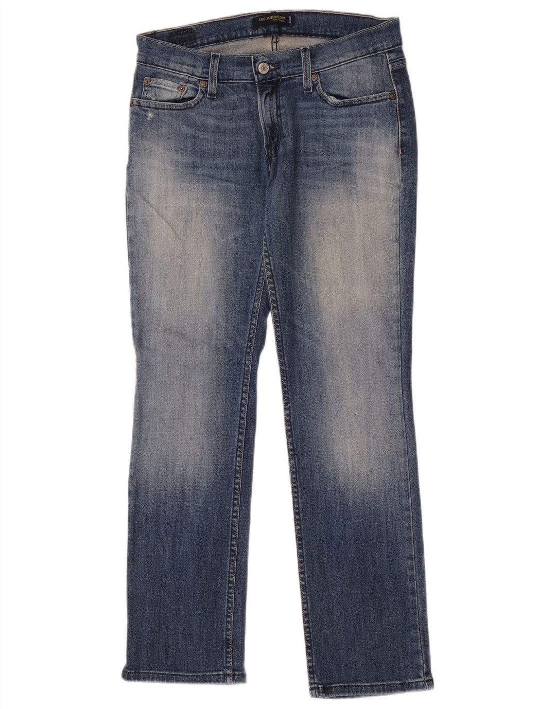 Blugi drepți 524 Super Low pentru femei Levi's US 9 Medium W30 L30 Bumbac albastru