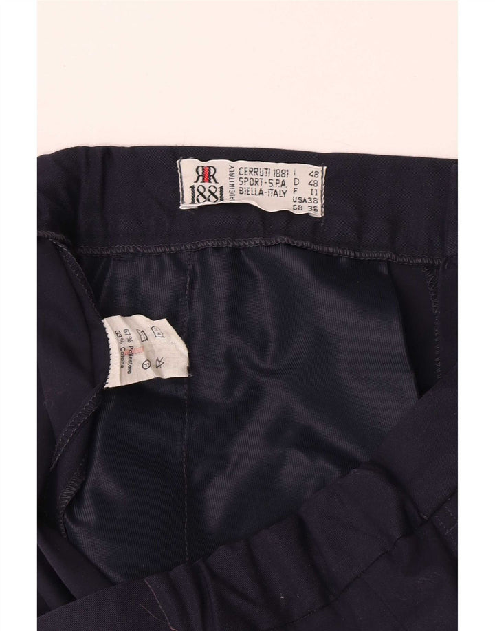 Pantaloni scurți chino pentru bărbați Cerruti 1881 IT 48 Medium W30 Bleumarin Poliester